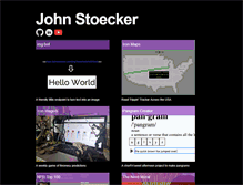 Tablet Screenshot of johnstoecker.com